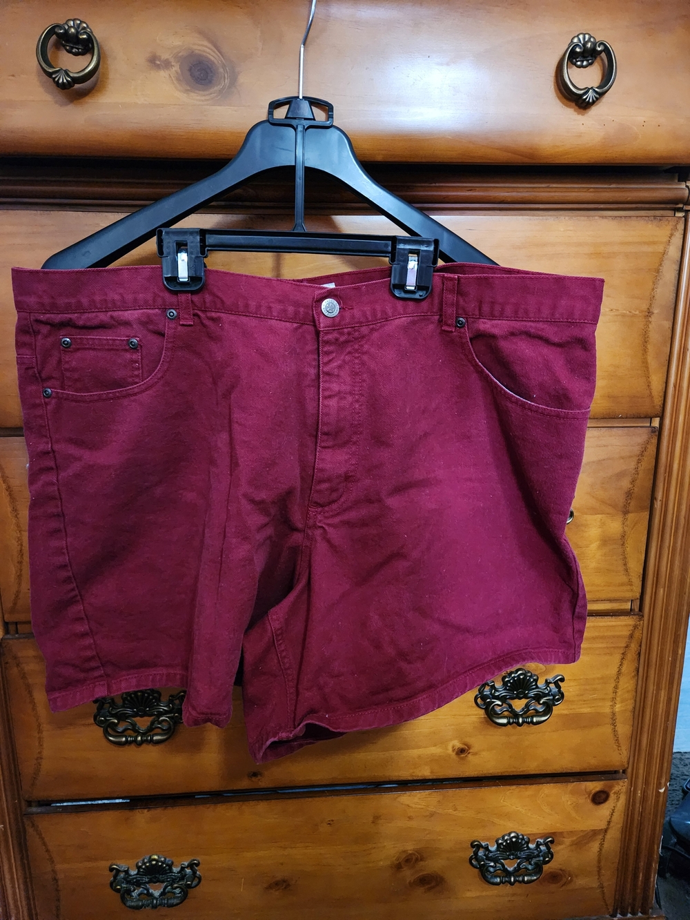 Burgundy Faded Glory Cotton Shorts